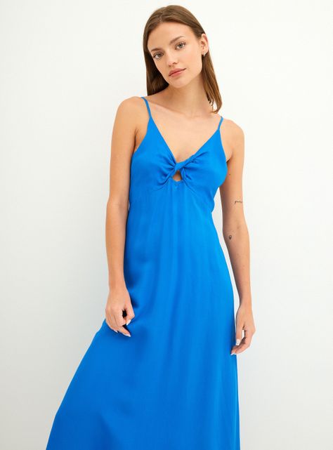 Vestido Largo Corte en V-3