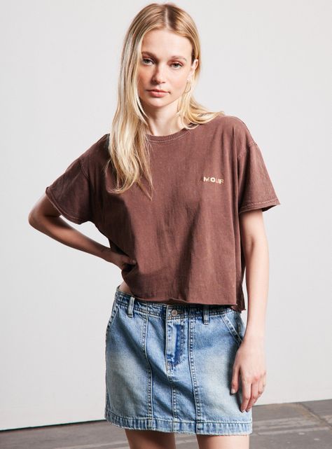 Polera Lavada con Chest Print-0