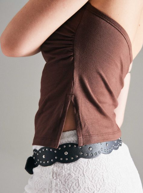 Polera Top Straples Cortes Costado-3