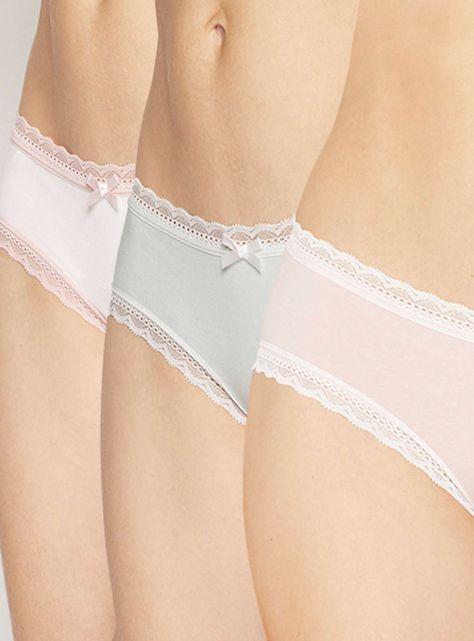 Pack 3 Pantaletas Liso Color Pastel-0