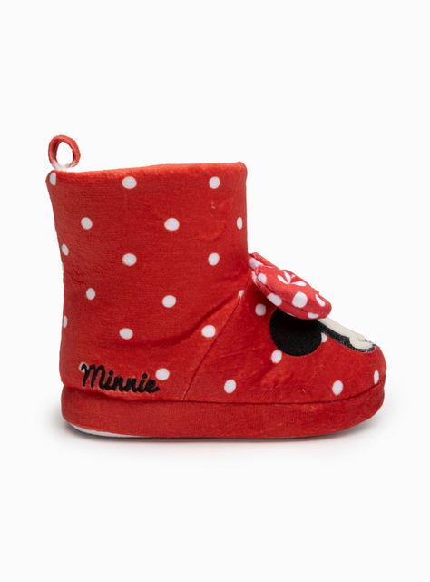 Pantufla Bota  Puntos Minnie Niña-2