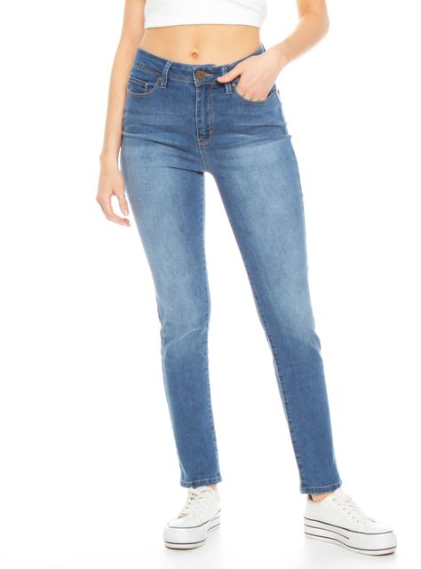 Jeans Pitillo Pretina 1 Botón-0