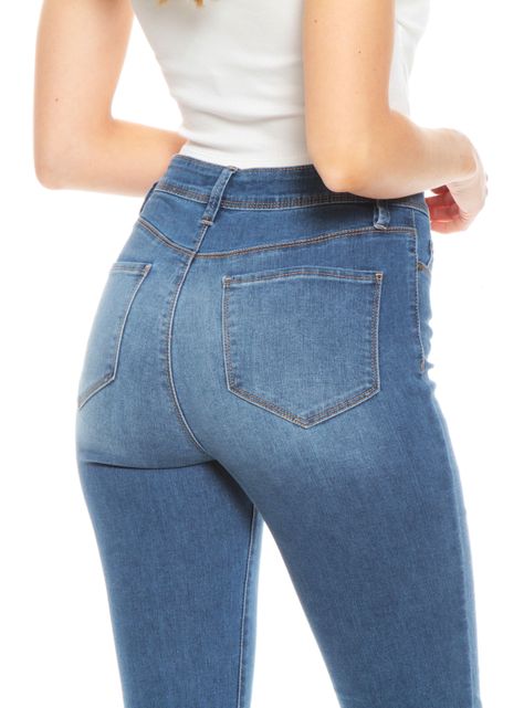 Jeans Pitillo Pretina 1 Botón-2