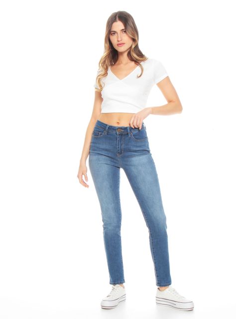Jeans Pitillo Pretina 1 Botón-3