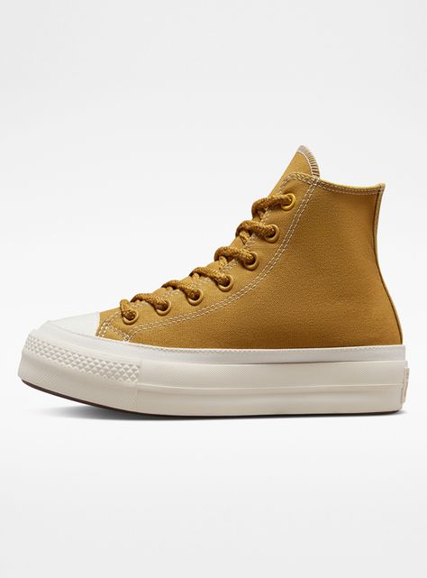 Zapatilla Urbana Lift Amariilo Plataforma-2