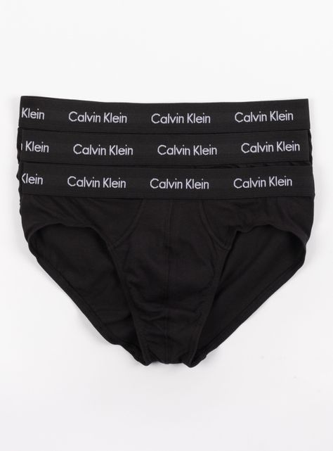 Pack 3 Calzoncillos Slip Básico Negro-0