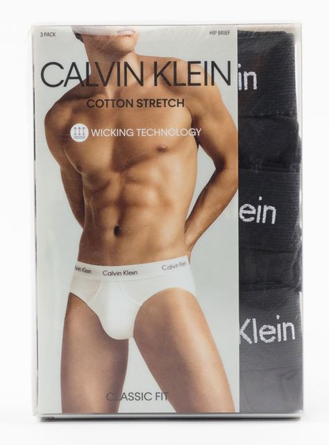 Pack 3 Calzoncillos Slip Básico Negro-1