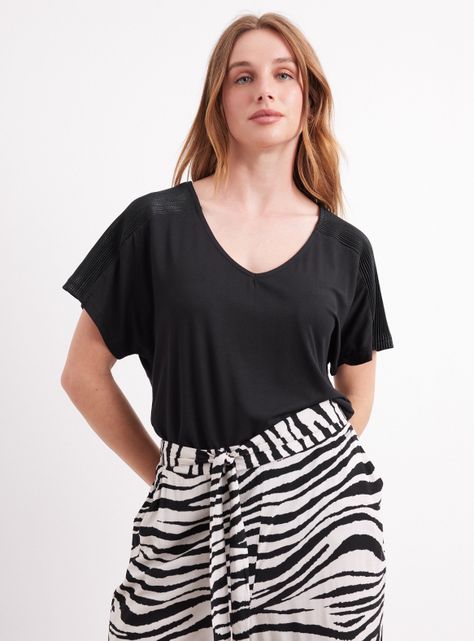 Polera Brillos en Hombros-0