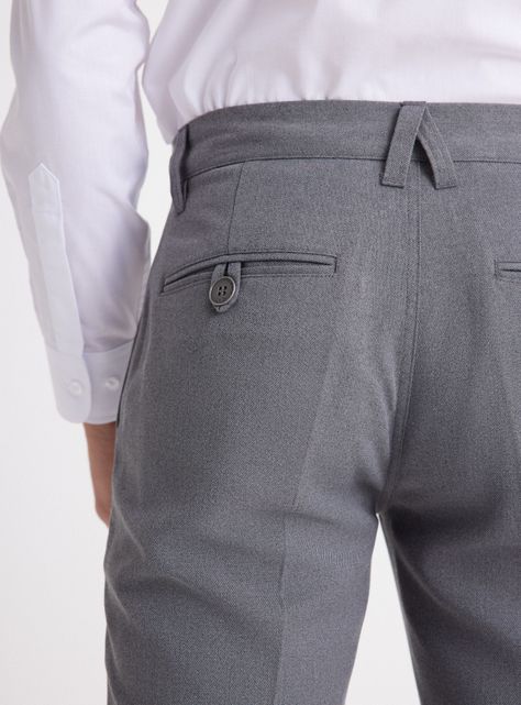 Pantalón Slim Gris Talla 38 A 44-2