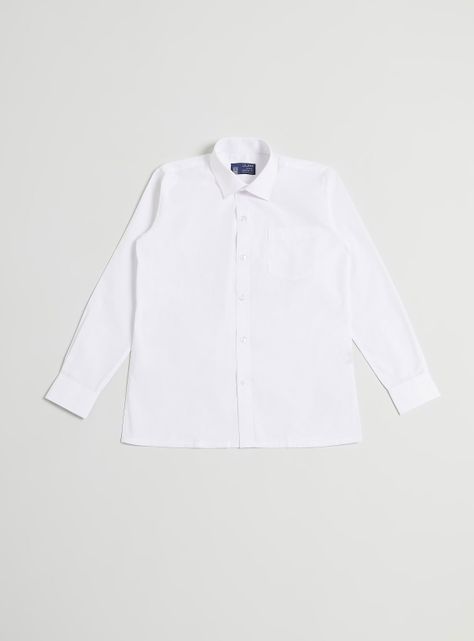 Camisa De Vestir Blanca Talla 10 A 16-0