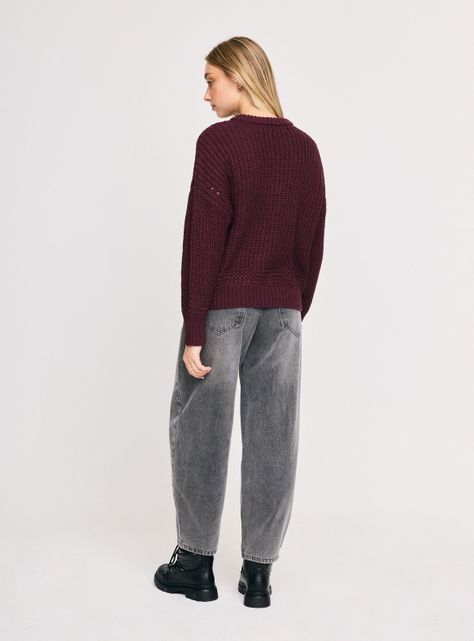 Sweater Cuello Redondo Calado-5