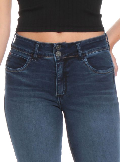 Jeans Diseño Recto Tiro Alto-2