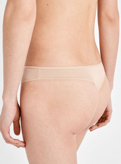 Pack 3 Calzones Thong Microfibra Color Beige-1