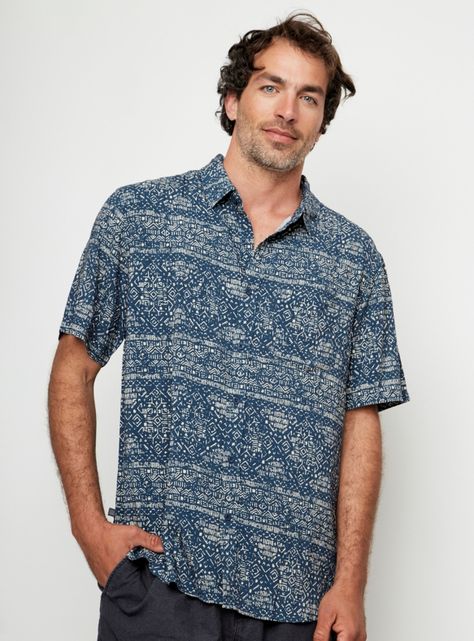 Camisa Mero Fibra Regular Origen Natural Tribal Crudo-0