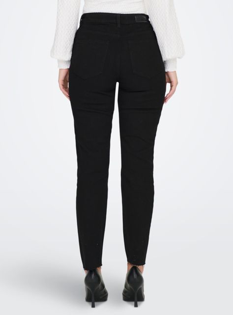 Jeans Tiro Alto Negro-1