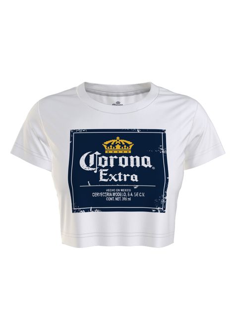 Polera Crop Top  Corona Manga Corta-0
