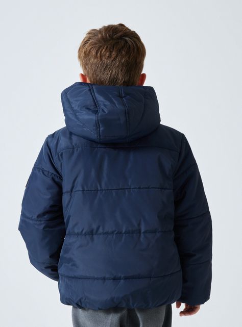 Parka con Capucha y Cierre-1