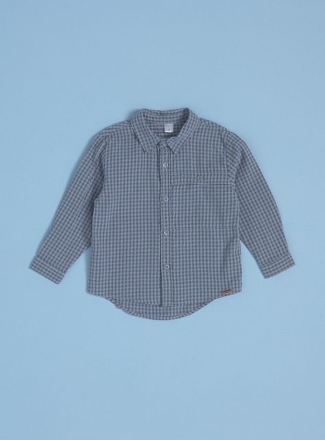Camisa con Textura y Oversize-0