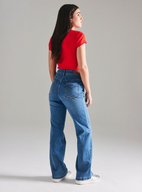 Jeans Kick Flare Bolsillos Delanteros 01-5