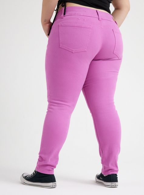 Jeans Color con 3 Botones-1