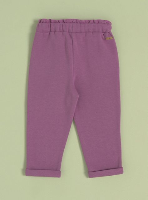 Pantalón con Detalles de Broderie a Tono-1