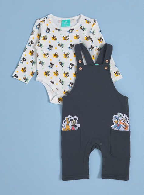 Conjunto de Jardinera y Body de Mickey-0