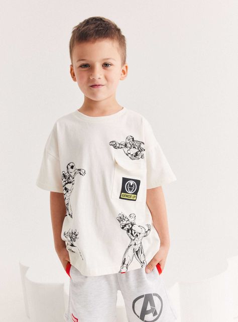 Polera Estampado Marvel Bolsillo-0