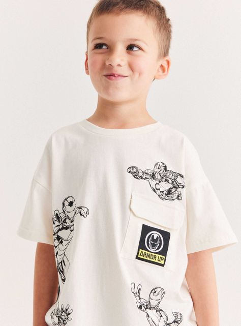 Polera Estampado Marvel Bolsillo-1