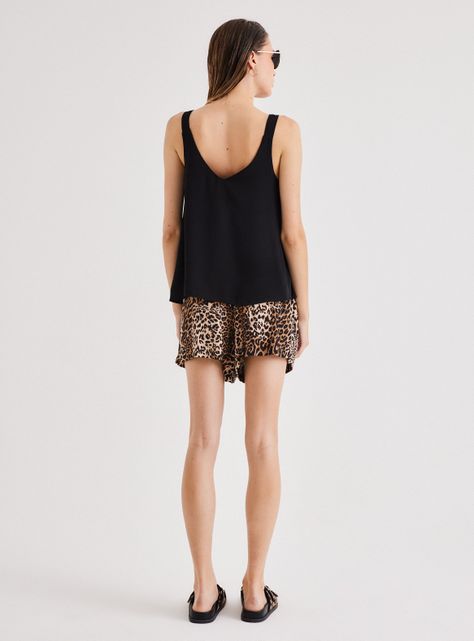 Blusa Básica Tirante Ancho en Contraste-5