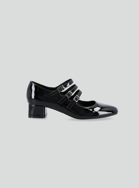Zapato Casual Mary Jane Efecto Charol Mujer-1