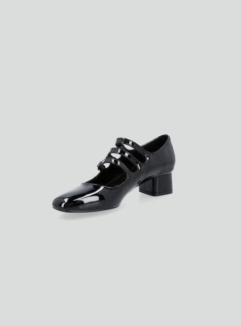 Zapato Casual Mary Jane Efecto Charol Mujer-2