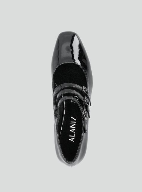 Zapato Casual Mary Jane Efecto Charol Mujer-3
