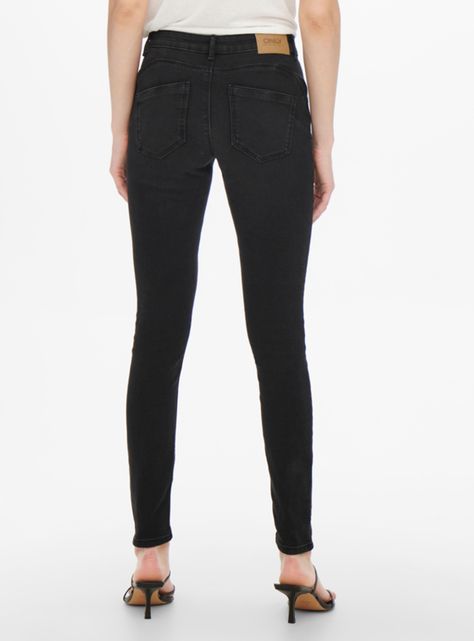 Jeans Skinny Moda Negro-1