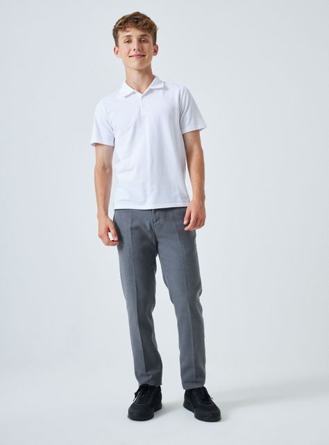 Pantalón Slim Fit Gris Talla 10 A 16-3