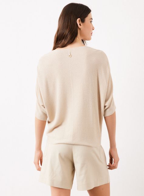 Sweater Tipo Poncho Delgado-1
