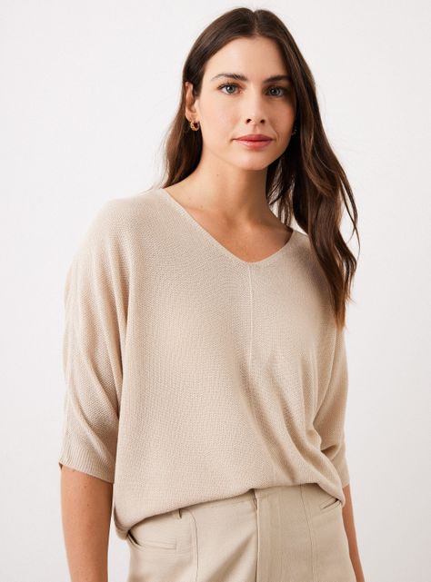 Sweater Tipo Poncho Delgado-2