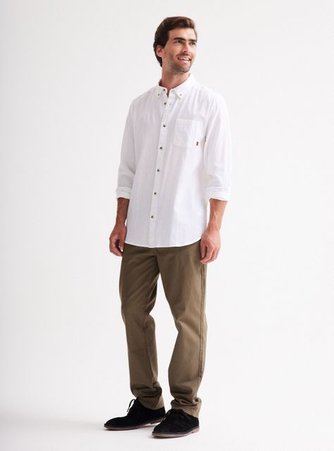 Camisa Manga Larga de Lino-4