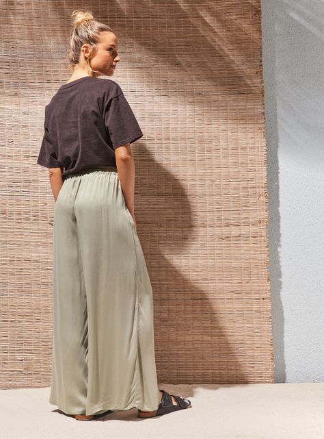 Pantalón Palazzo en Viscosa Full Estampado-5