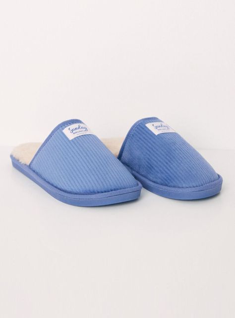 Pantuflas Destalonadas Pan Azul-1