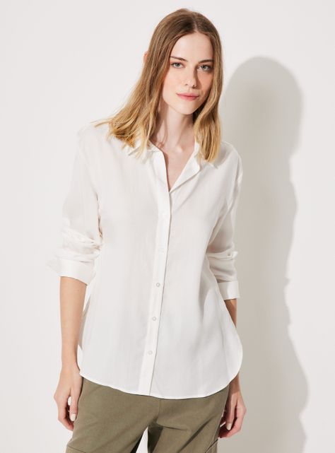 Blusa Camisera Fluida-0