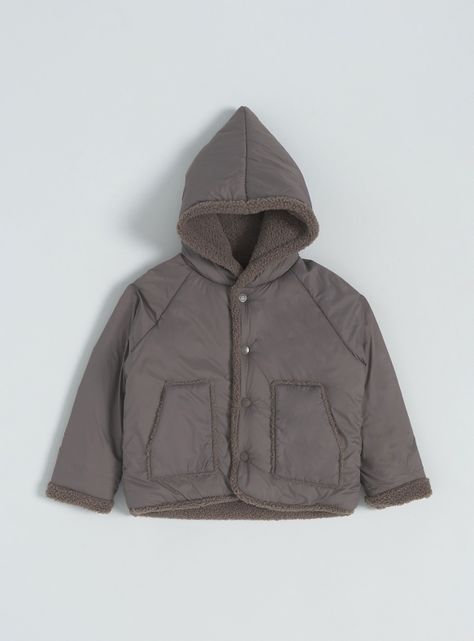 Parka Diseño con Cierre y Gorro-2