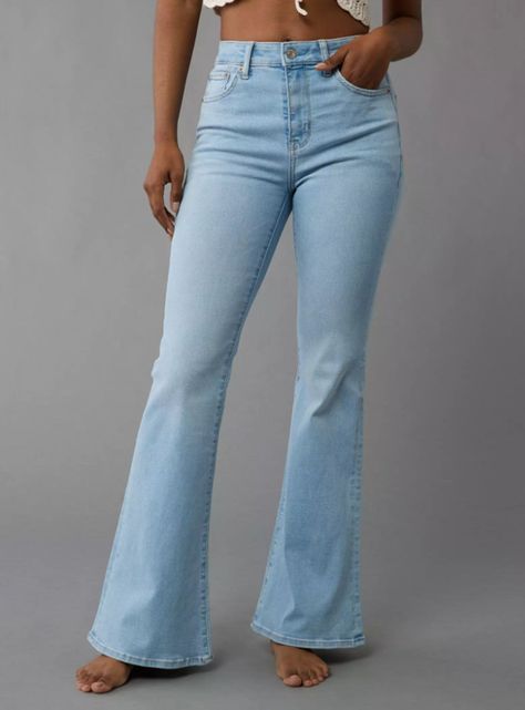 Jeans Ae NeT Level Flare Tiro Alto-0