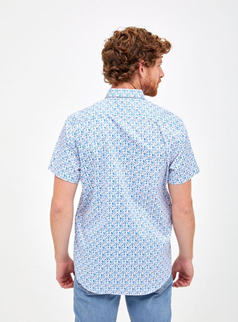 Camisa Poplin Fluor Manga Corta-1