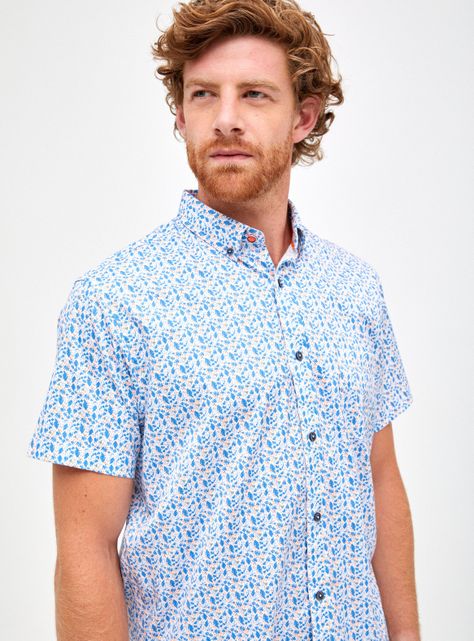 Camisa Poplin Fluor Manga Corta-2