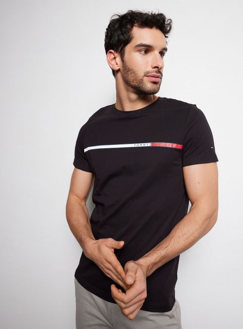 Polera con Logo Tommy Slim Fit-0