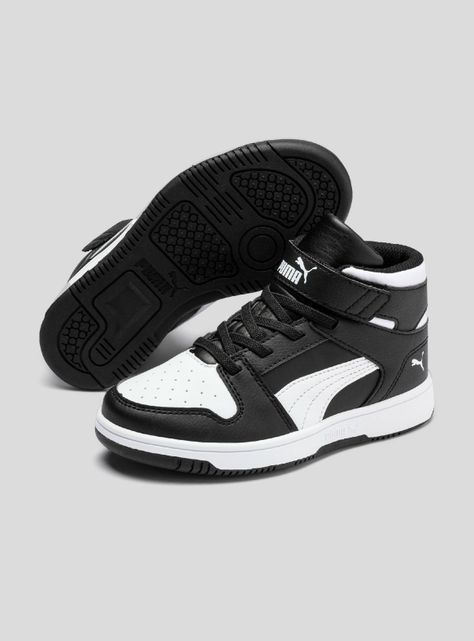 Zapatilla Puma Urbana Rebound High Negro Niño-1