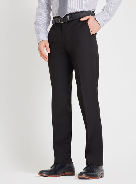 Pantalón de Vestir Clásico Colores Lisos-0
