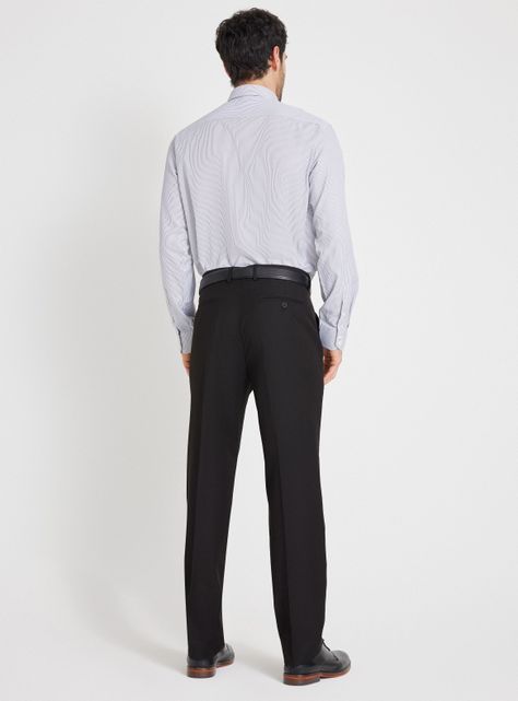 Pantalón de Vestir Clásico Colores Lisos-5