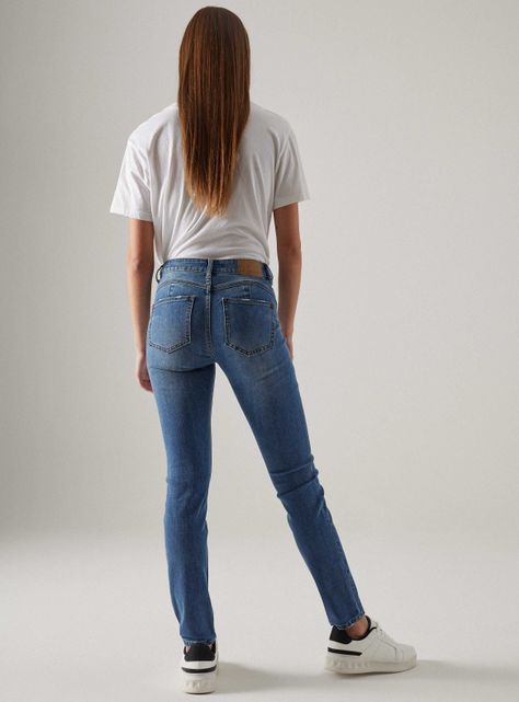 Jeans Skinny  Push UP Tiro Medio-5