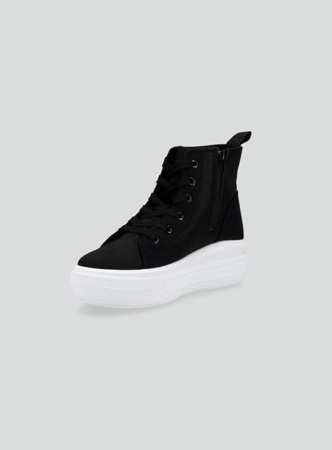 Zapatilla Urbana Niña Plataforma y Caña Alta-2